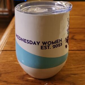 5/$15 Wednesday Women thermal wine cup mug, new without tag